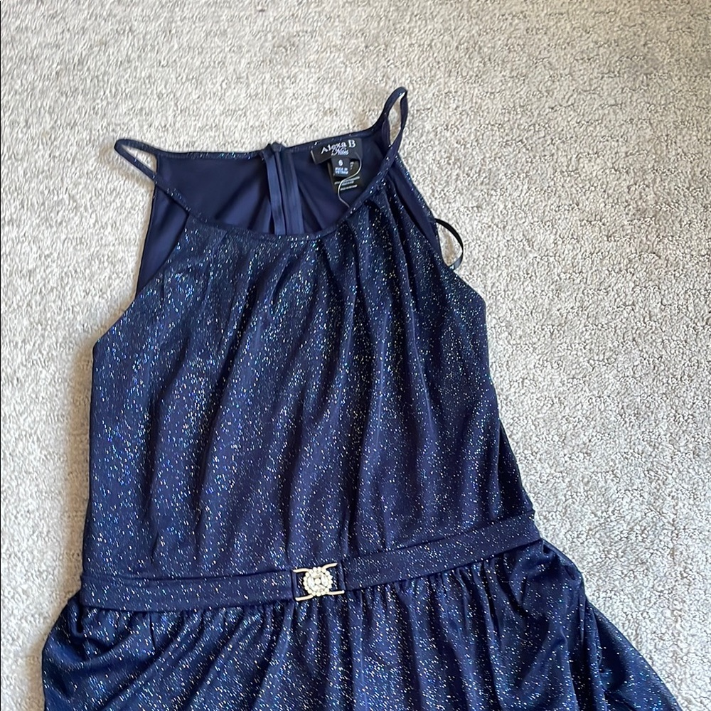 Alexa B Nites Midnight Glitter Dress
